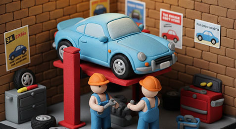 車の定期点検【写真】