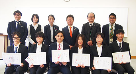 『第17回 奨学金プログラム 静岡産業大学 奨学金授与式』【写真】