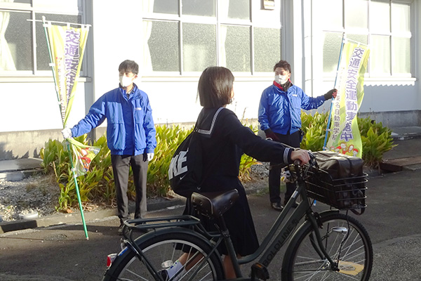 藤枝北高等学校の通学路【写真】