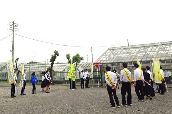 藤枝北高等学校南入口【写真】