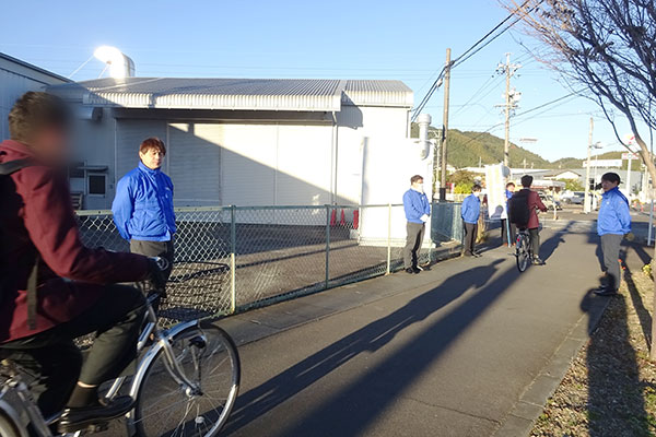 静清高等学校の通学路【写真】