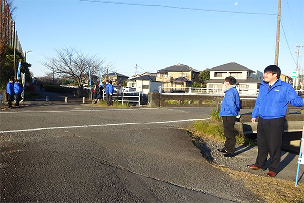 藤枝西高等学校近郊の通学路【写真】