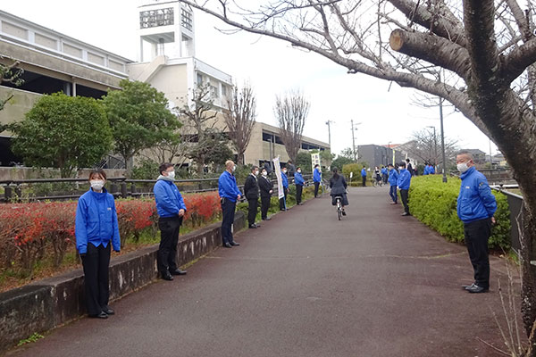 藤枝西高等学校の通学路【写真】
