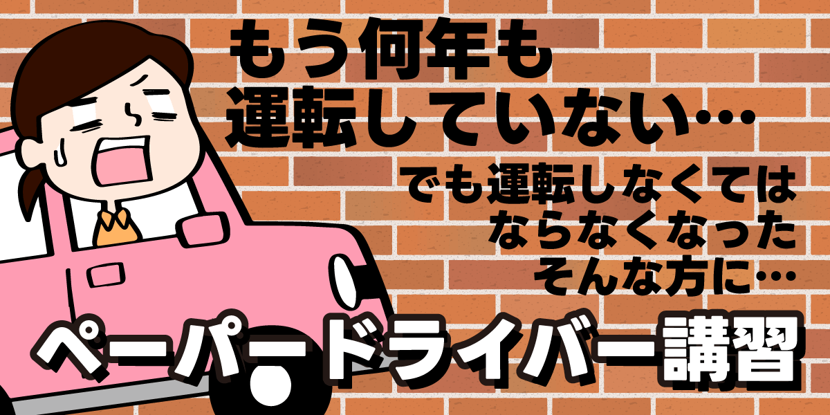 ペーパードライバー講習【画像】