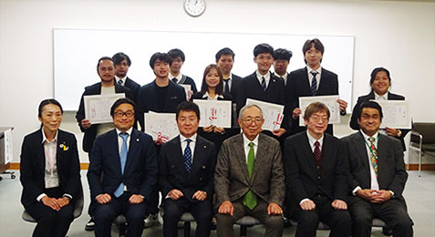 第20回 奨学金プログラム 静岡産業大学 奨学金授与式【写真】
